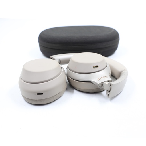 Sony WH-1000XM3 Wireless Noise Cancelling Headsets Beije, + Pouch