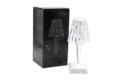 LED Crystal Lamp Transparent | Color Changing Touch Lamp