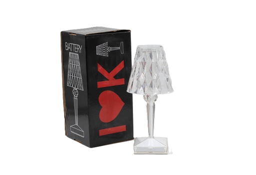 LED Crystal Lamp Transparent | Color Changing Touch Lamp