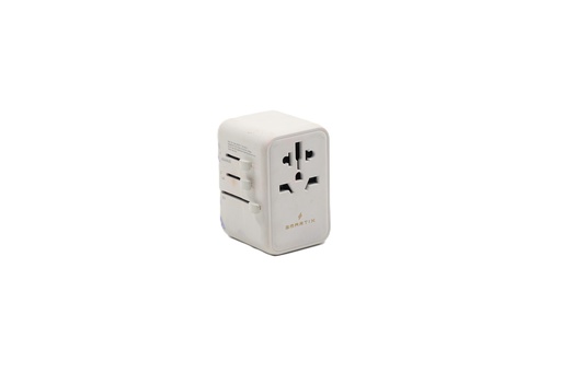 Smartix Premium International Travel Adaptor 65W White - SM1BCTA4