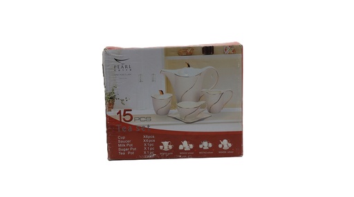 Pearl Noire Tea Set W0603 15 Pcs