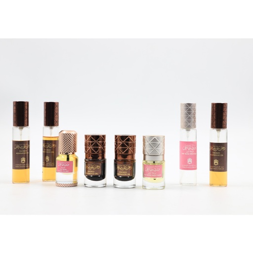Mix 1 Of Smoked Agarwood Oil & Taif Rose First Rate 8 Pieces