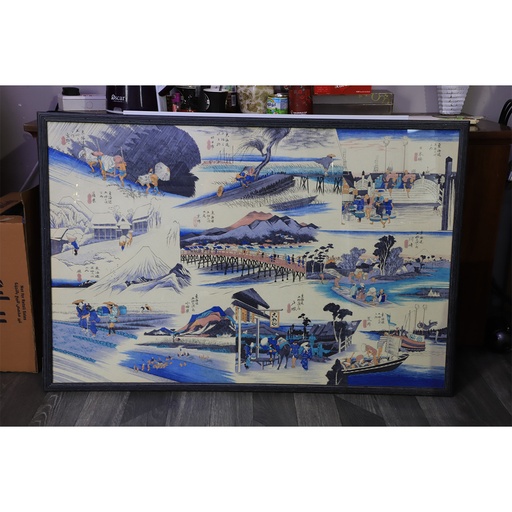 Big Japanese Art Printed Painting