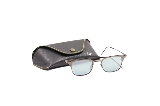 Thom Browne TB-102-B-T-BLK Black Iron/Grey 49mm Sunglasses