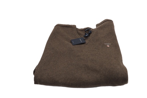 GANT STETCH COTTON RIB V_NECK