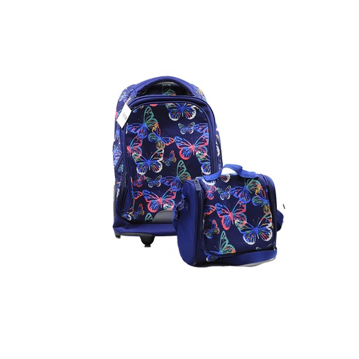 Juniors 2-Piece Butterfly Print Trolley Bag Set - 20 inches