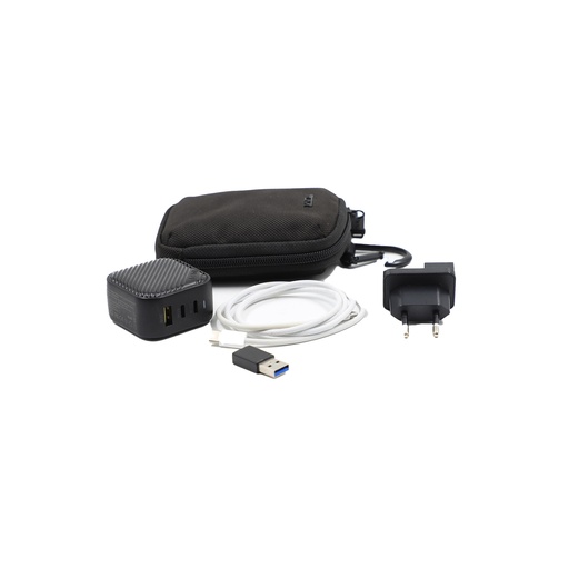 Invzi GaNHub 65W GaN USB C Charger 3-Port, PPS PD Fast Charger Foldable Wall Charger