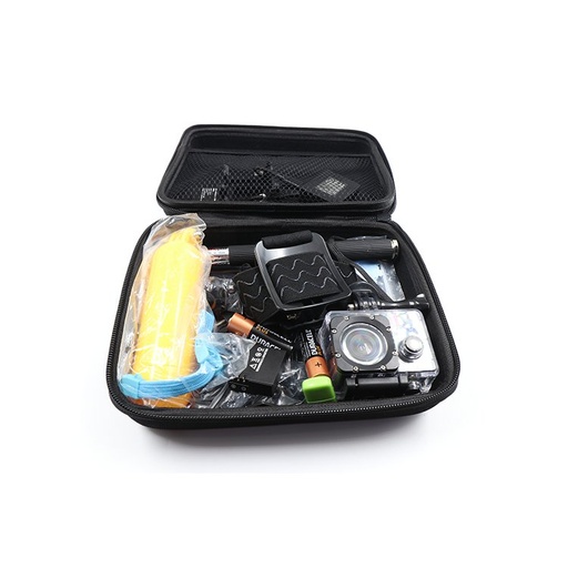 BuWIzz 4K Wifi Camera + Selfie Stick Cover Case + Pouch + micro SD Card