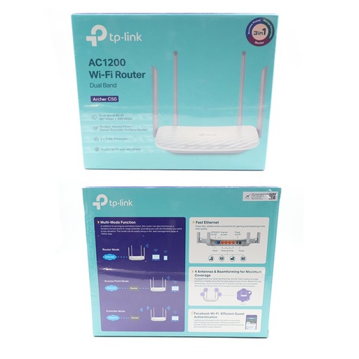 TP-Link AC1200 WI-FI Router Dual Band Archer C50