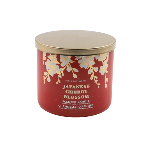 Bath and Body Works JAPANESE CHERRY BLOSSOM 3-Wick Candle