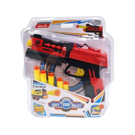 Dart gun with 5 half Spongesys Toys
