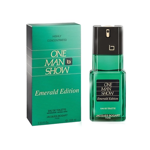 One Man Show  Emerald Edition Eau De Toilette for Men by Jacques Bogart 100ML