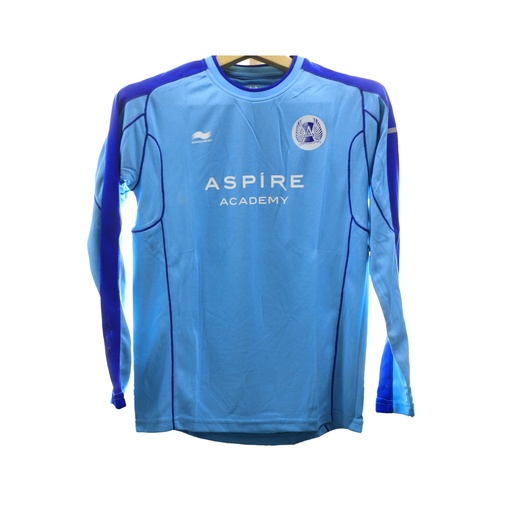 Junior Long Sleeve Training Gym T - Shirt Junior  Aquarius/Nautical  Blue  -  Size - XL B