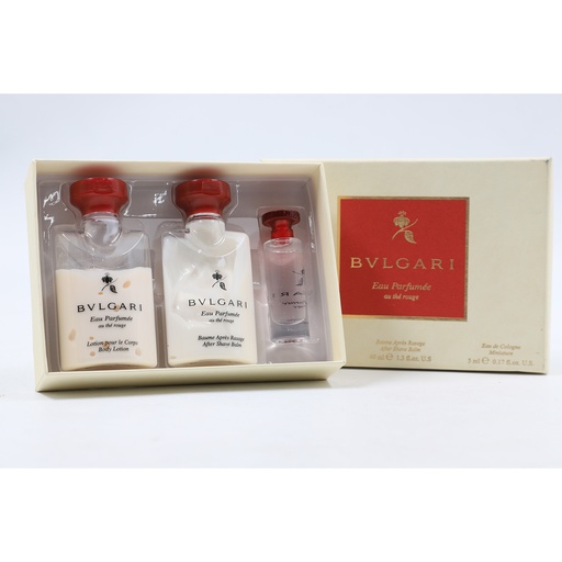 Bvlgari Eau De Parfumee au the Rouge, Body Lotion 40 ml + After Shave 40 ml + Eau De Cologne 5 ml