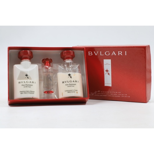Bvlgari Eau De Parfumee au the Rouge, Body Lotion 40 ml + After Shave Emulsion 40 ml + Eau De Cologne 5 ml