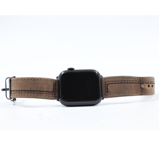 Apple Series 7 45 mm Aluminum Case brown Strap