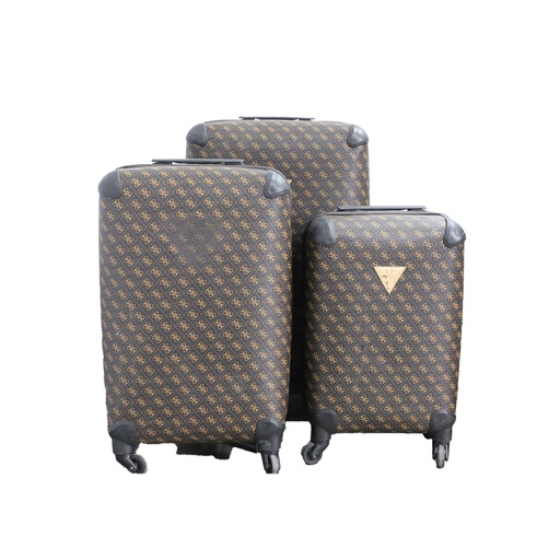 Set of 3 Matching Brown  Suitcase Travel