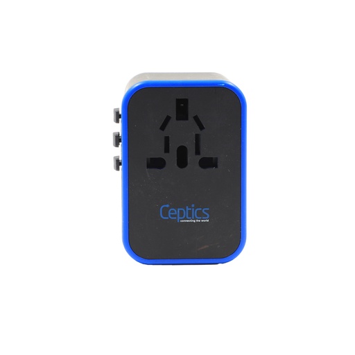 Ceptics Universal Travel Adapter, 5 in 1