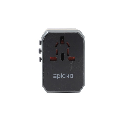 Epicka Universal Travel Adapter, GaN International Plug Adapter TA-105 Pro