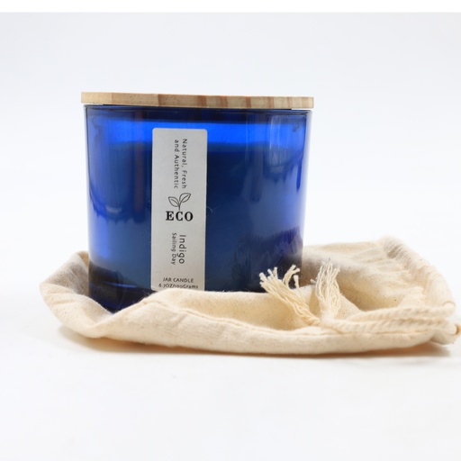 Eco Amber Scented Candle Jar Candle Indigo