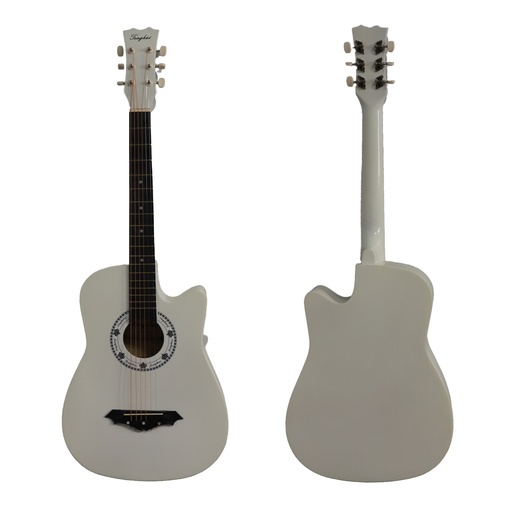 Guitar Jenghai 38C-WH Right hand Acoustic Guitar Kit, With Bag