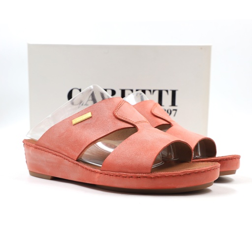 Caretti Legend 4177 Memory Saffiano Mango P.l.Gold Matt Sandal  Size - 10