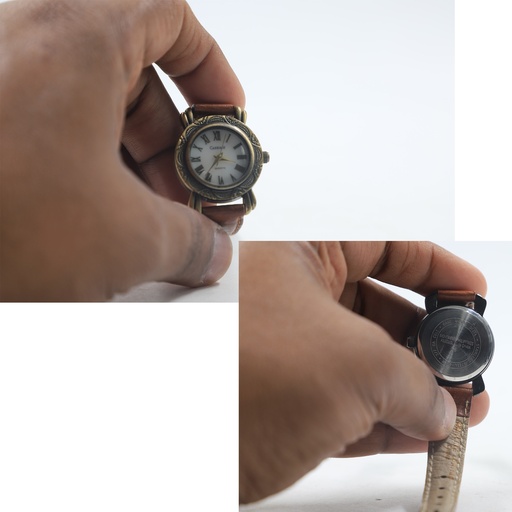 Carriage Genuine Leather Quartz Analog Ladies Watch