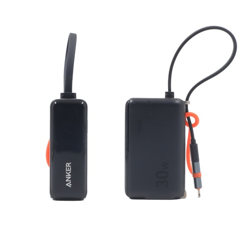 Anker Power Bank (30W, Fusion, Built-in USB-C Cable)