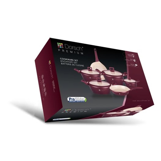 Dorsch Ceramic Premium Cookware Set – 10 pcs