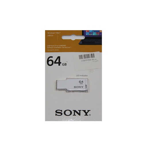 Sony USB 64 GB White  LED Indecator