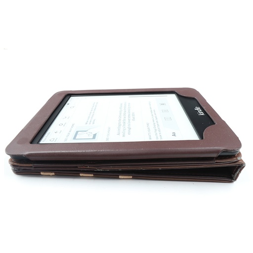 Kindle Model DP85SDI WiFi, E-Reader + Brown Cover Case