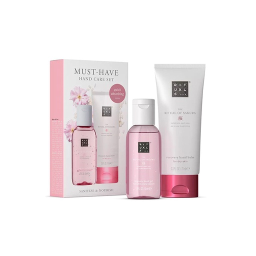 The Ritual Of Sakura Celebrate Each Day As A New Beginning, Hand Gel 50 ml + Recovery Hand Balm 70 ml
