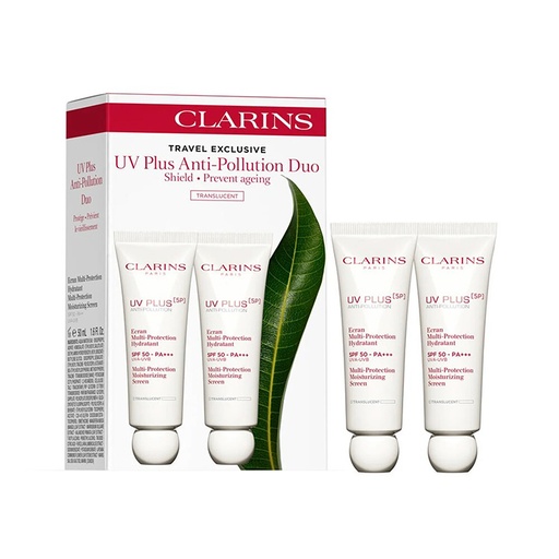 Clarins Travel Exclusive UV Plus Anti-Pollution Duo  Shield And Prevent Ageing Translucent