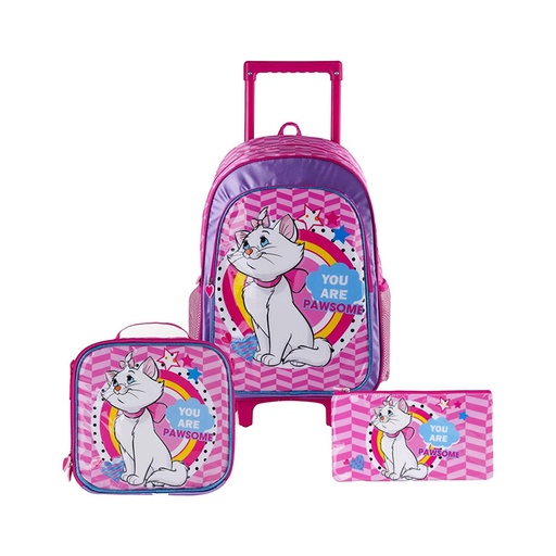 Disney Classics 3 In 1 School Set, Trolley 18'', Lunch Bag, Pencil Case