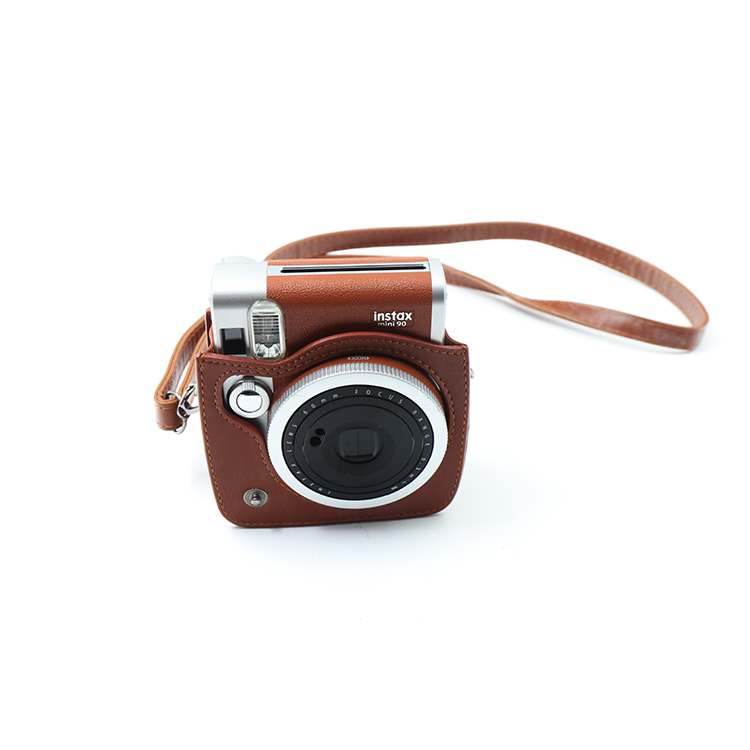 FyjiFilm Instax Mini 90 Instant Film Camera Brown Case Oksouq