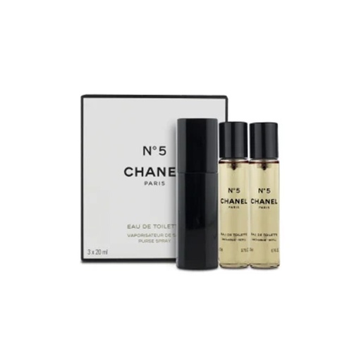 Chanel N5  Twist And Spray Eau De Parfum  Purse Spray  3X 20 ml