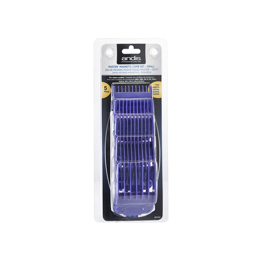 Andis Master Magnet Comb Set - Small 5 Piece - Two Magnet For Extra Holding Power