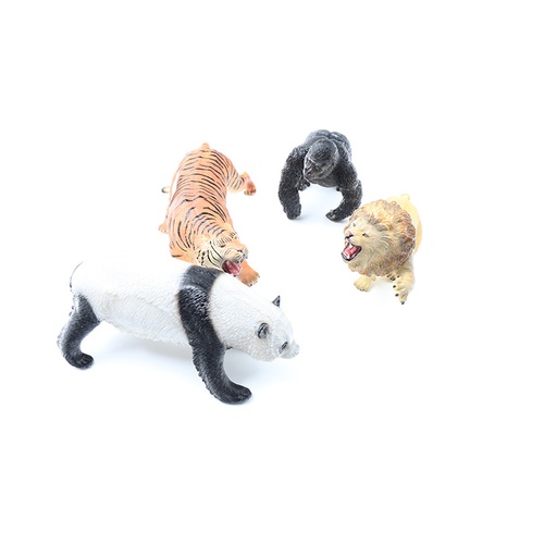4 Animal Set Toys , Lion , Panda , Tigger , Gorilla