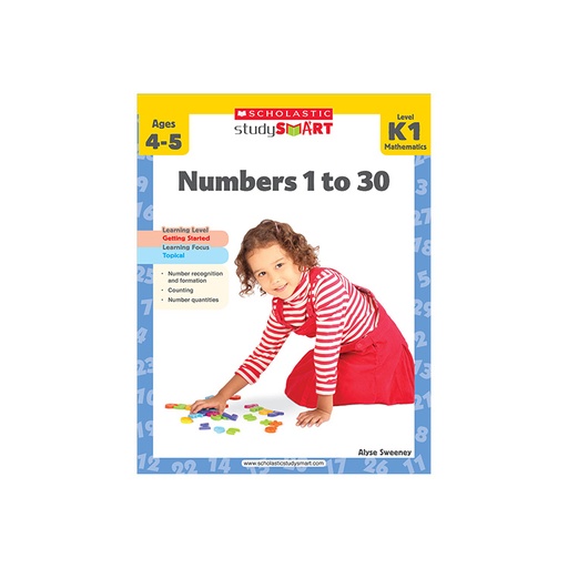 Scholastic Study Smart K1 Mathematics Number 1 to 30