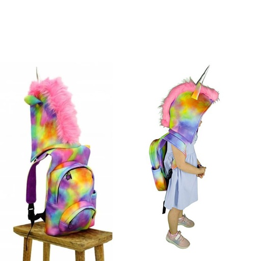 Morikukko Kids Limited Edition Unicorn Hooded backpack