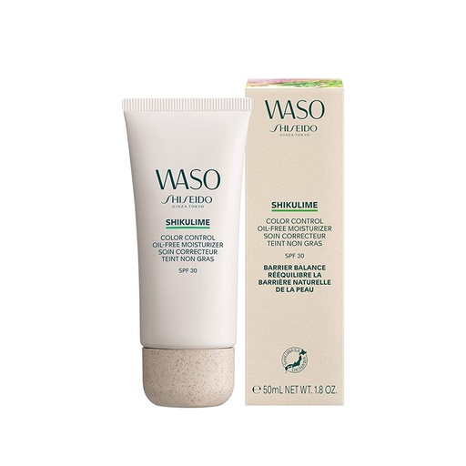 Shiseido Waso Shikulime Color Control 50 ml 1.8  Oil-Free Moisturizing Soing Correcteur Teint Non Gras SPF 30