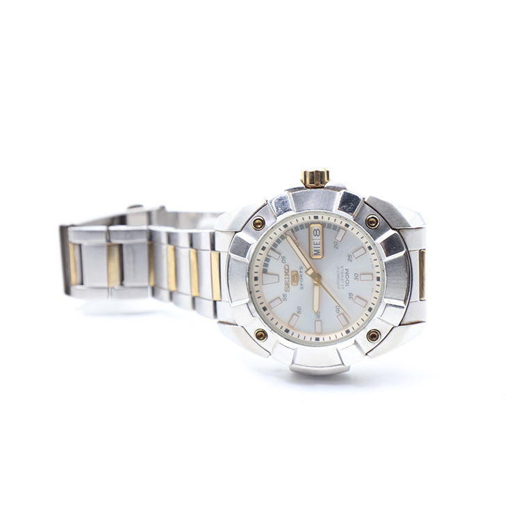 Seiko Sports Automatic 23 Jewels 100 M, Stainless Steel 7S36