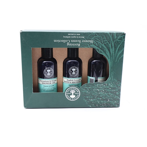 Reviving Shower Scents Collection , Geranium & Orange Shower Gel 100 ml +English Lavender Bath & Shower Gel 100 ml + Aromatic Shower Gel 100 Ml