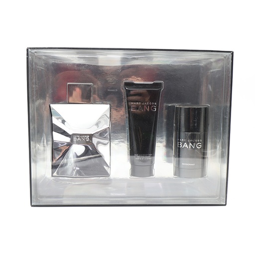 Marc Jacobs Bang, Marc Jacobs Eau De toilette Spray 100 ml 3.4 Fl. Oz, Hair And Body Wash / Gel Moussant Corps Et Cheveux 75 ml, Deodorant 75 g