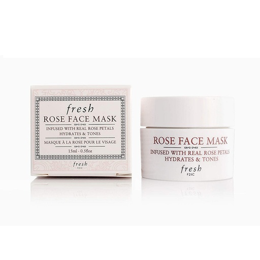 Fresh, Rose Face Mask, F21C , Infused With Real Rose Petals Soothes And Tones 100 ml 3.3 fl.oz