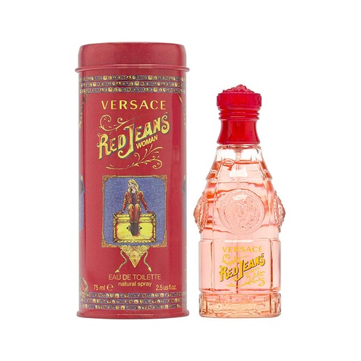 Versace Red Jeans Woman, Eau De Toilette Natural Spray 75 ml 2.5 fl.oz
