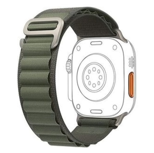 Alpine Woven Nylon Watch Band for Apple Watch 38/40/41mm Universal Watch Band XO BT05A - GREEN