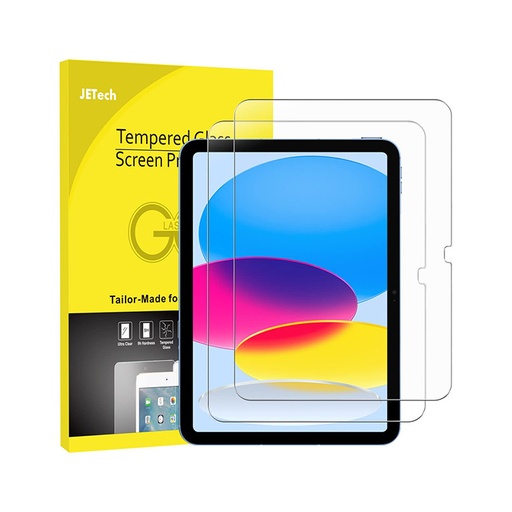 Jetech Tempered Glass Screen Protector  Tailor - Made For Your Tablet, For iPad 10.2 Inch, Ultra Clear 9h Hardness Tempered Glass, Scratch Resistant , Highly Responsive