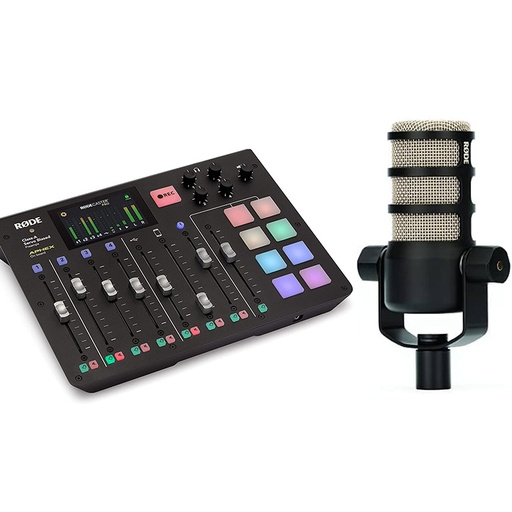 RODECaster Pro Podcast Production Studio & Rode PodMic Cardioid Dynamic Broadcast Microphone