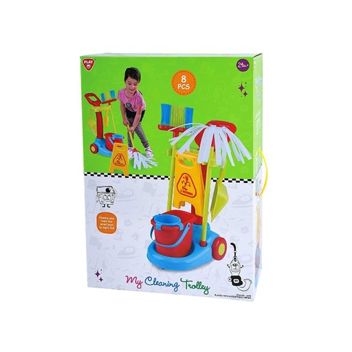 PlayGo My Cleaning Trolley - 8 PCS
